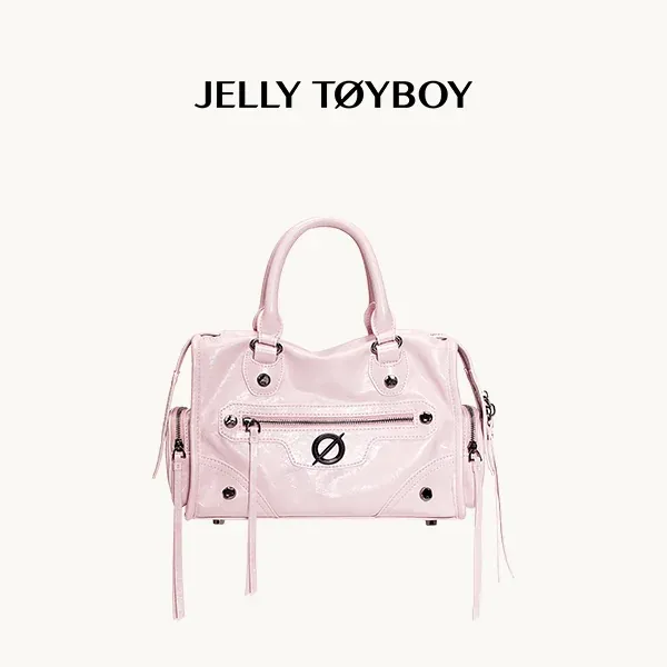 Jellytoyboy  Niche Y2K Pink Motorcycle Bag - Large Capacity Edgy Crossbody for Travel & Streetwear | JTB Little Aurora Tote bag.