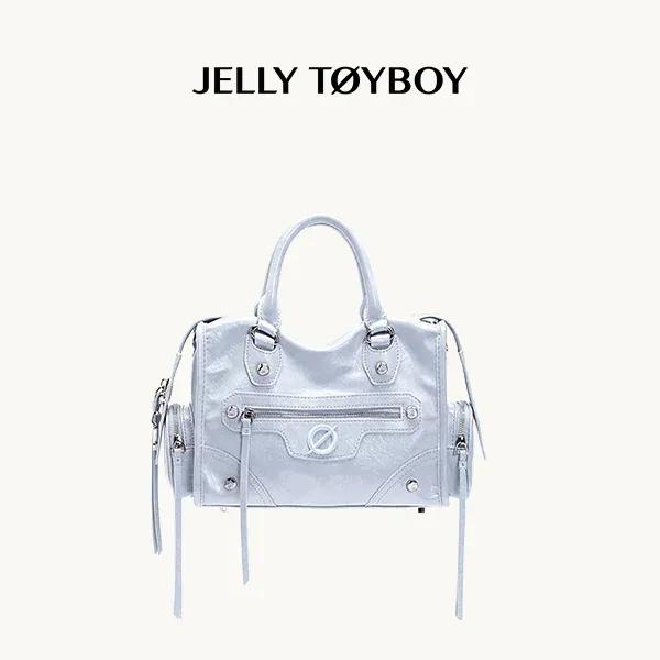 Jellytoyboy  Niche Y2K Pink Motorcycle Bag - Large Capacity Edgy Crossbody for Travel & Streetwear | JTB Little Aurora Tote bag.