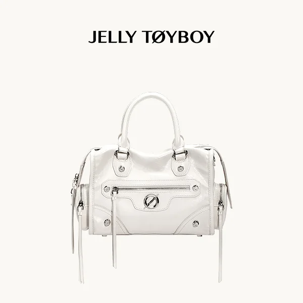 Jellytoyboy  Niche Y2K Pink Motorcycle Bag - Large Capacity Edgy Crossbody for Travel & Streetwear | JTB Little Aurora Tote bag.