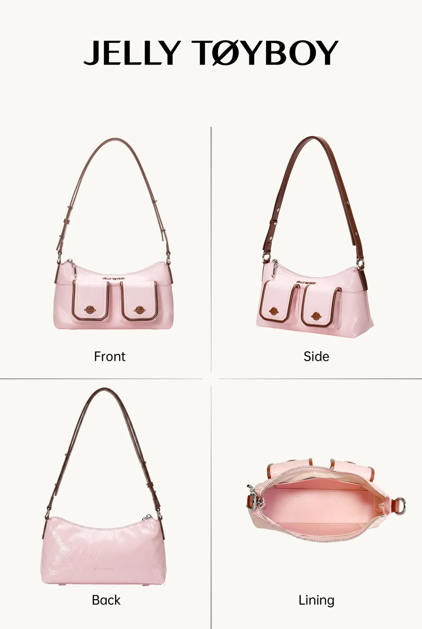 Jellytoyboy New niche high-end commuter single-shoulder crossbody women's bag | JTB Planet Box Underarm Bag