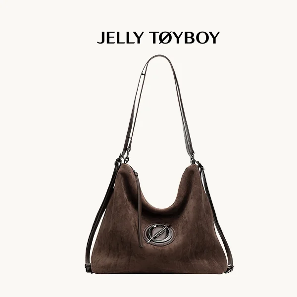 Jellytoyboy Women Niche High-End Large Capacity Cowhide Crossbody Commute Tote Bag | JTB Roam Bag.