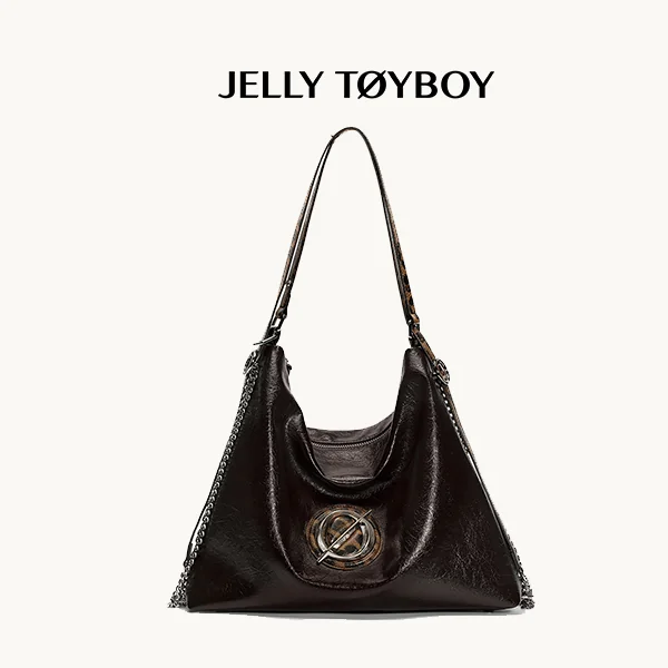 Jellytoyboy Women Niche High-End Large Capacity Cowhide Crossbody Commute Tote Bag | JTB Roam Bag.