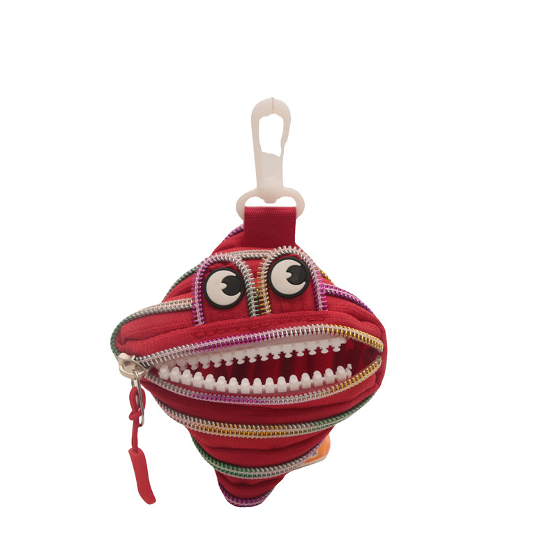 Cute Monster Zipper Mini Coin Purse Creative Bag Charm Pendant