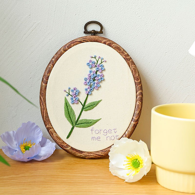 French Embroidery DIY Supplies Set Beginner Hand Stitching Craft Kit