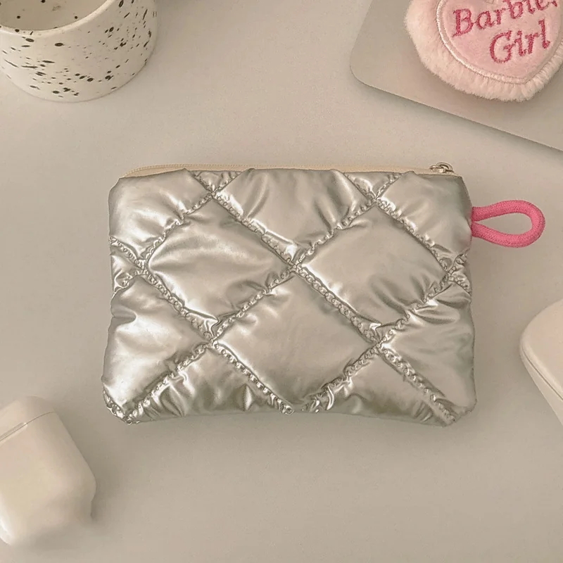 Ins Style Niche Cosmetic Bag Mini Portable Storage Pouch Cute Handheld Coin & Sanitary Napkin Bag for Women