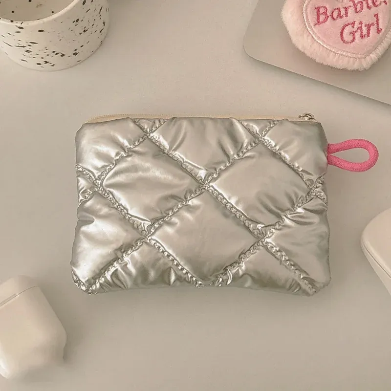 Ins Style Niche Cosmetic Bag Mini Portable Storage Pouch Cute Handheld Coin & Sanitary Napkin Bag for Women
