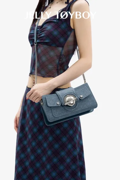 Jellytoyboy Multi-Use Denim Crossbody Bag for Everyday | JTB Millennium Bag
