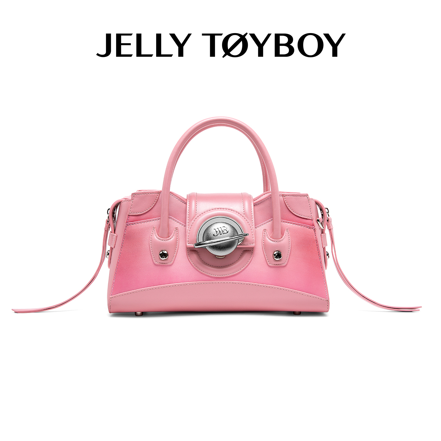 Infinite Cosmos Series | Galaxy Cruiser Bag – Structured Satchel in Mirror Silver 