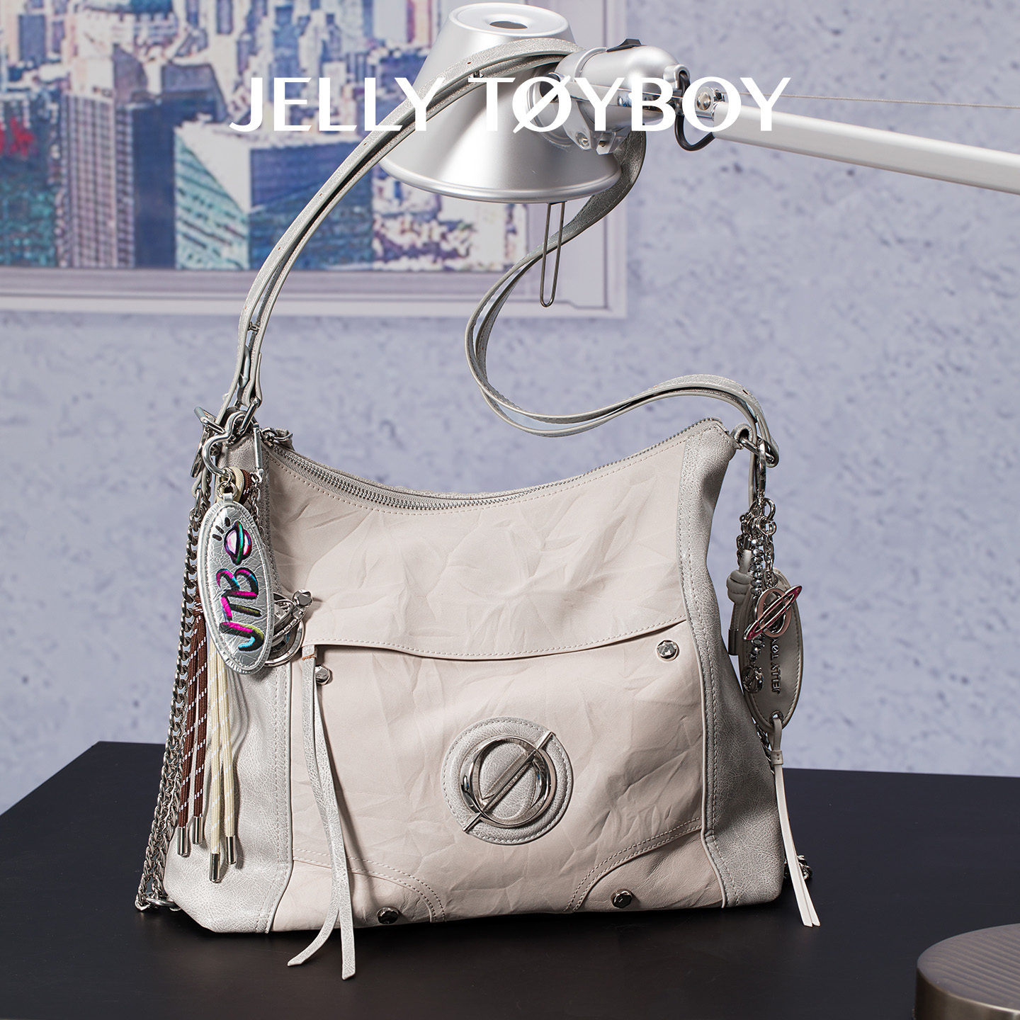 Null Set Mini Voyager Bag  – Sculpted Edition in Crushed Ivory