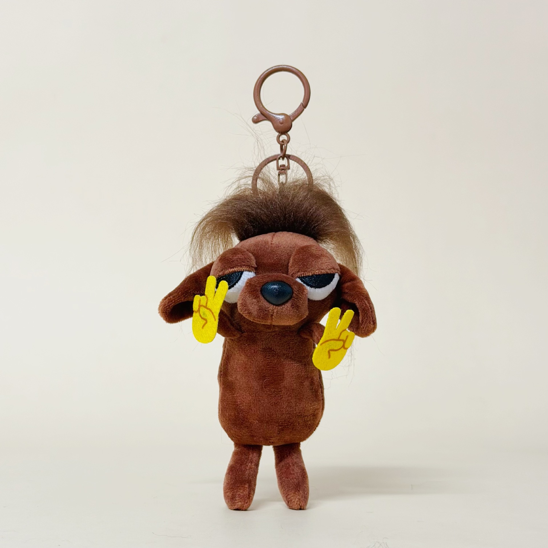 Original Scrawled Rock Chihuahua Puppy Plush Keychain Creative Doll Doll Pendant Baby Pendant Accessories