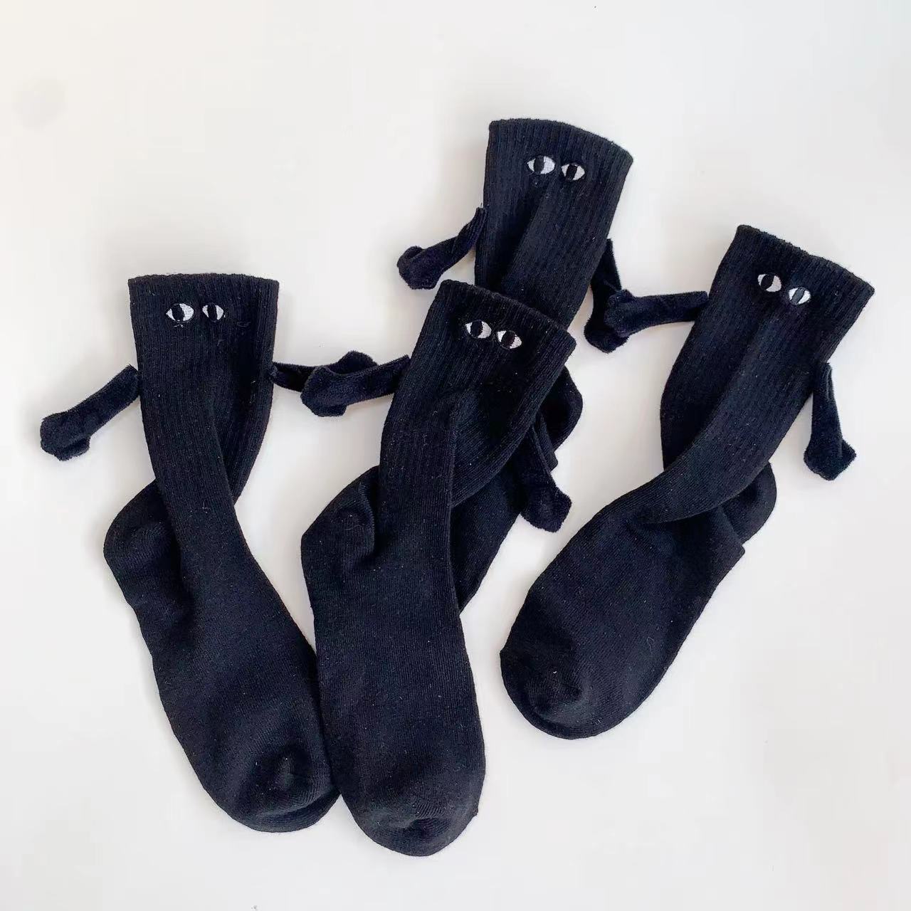Couple Holding Hands, Magnetic Socks, Internet Celebrity Socks That Can Hold Hands, Magnets, Personalized Dolls, Cute Foot Holding Socks