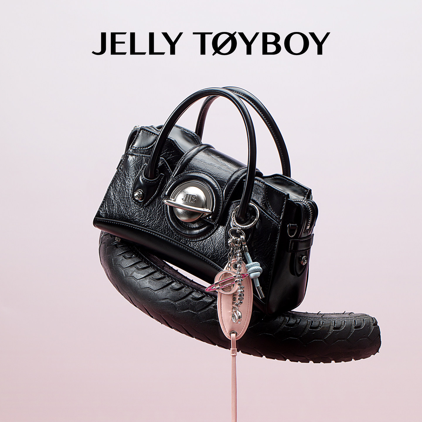 Jellytoyboy Women's New Commuter Light Luxury Niche Black Handbag | JTB Galaxy Bag