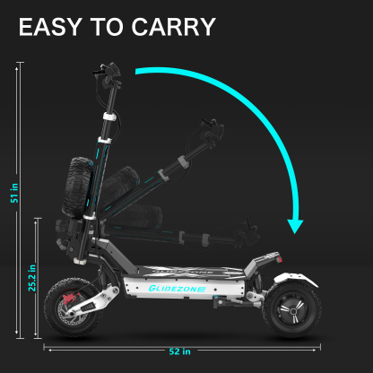 Reddydy GD83 Electric Scooter,50MPH High Speed & 60 Miles Range,Dual Motor, 60V 30Ah Battery