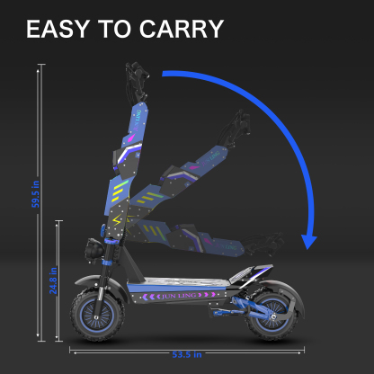 Reddydy JL80 Off-Road Electric Scooter 6000W Dual Motor Up to 50 miles of range 12-Inch Tires