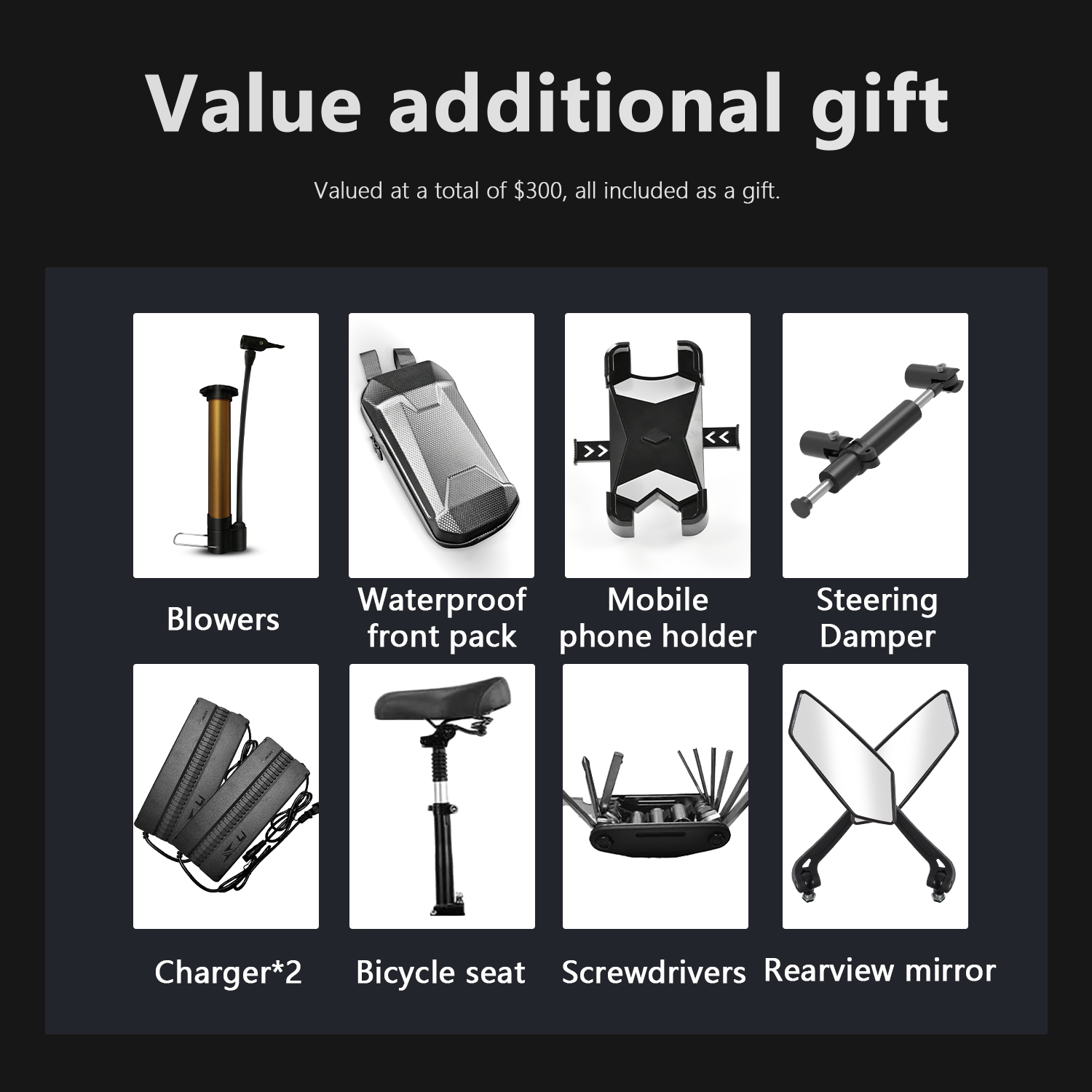 RD1 6000W Dual Motor Electric Scooter 60V 43Ah High Capacity Battery with a Range of Up to 75 Miles 11-Inch off-road Tires