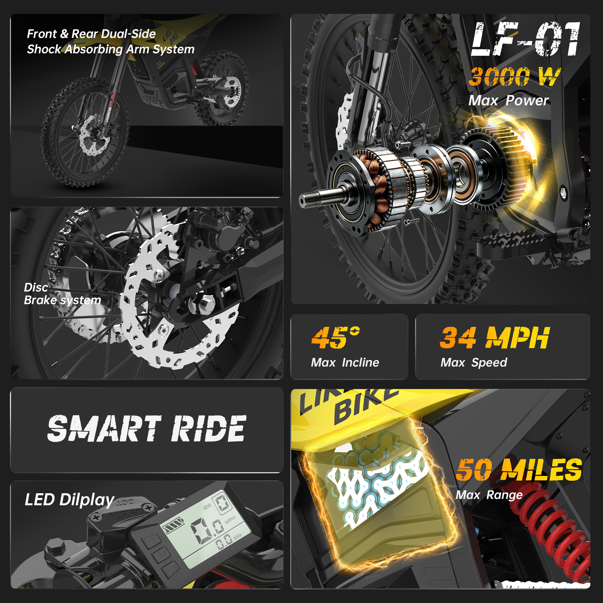 LIKEBIKE LF-01 Electric Dirt Bike