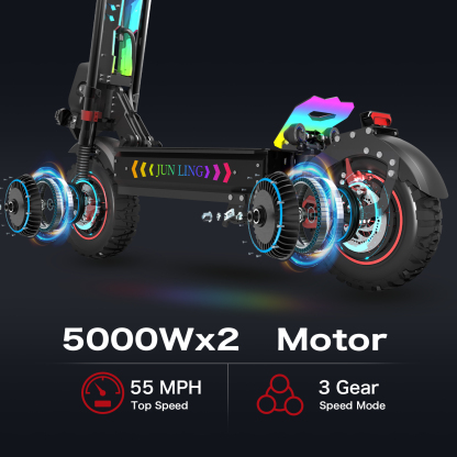 JL86 10000W Dual Motor Off-Road E-Scooter