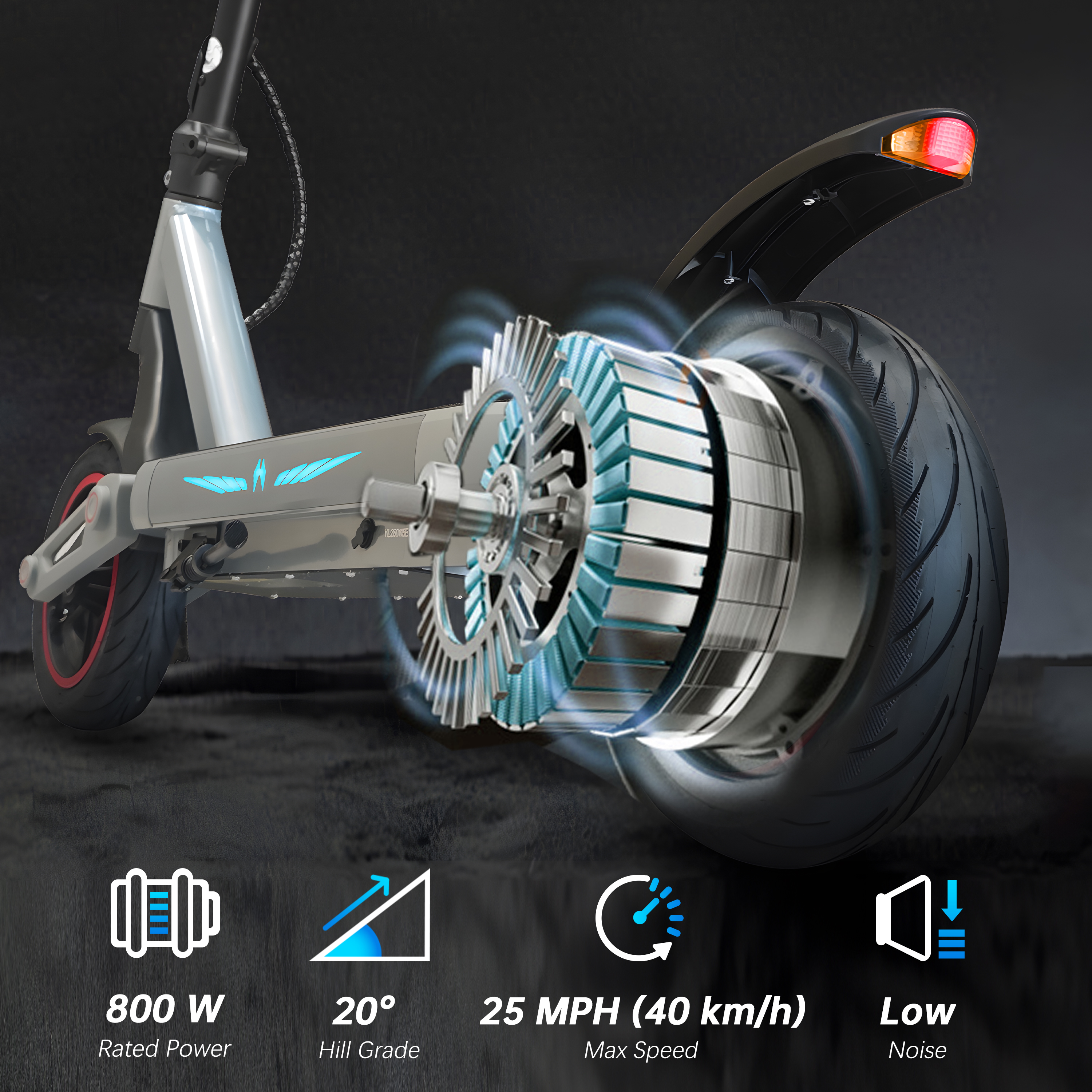 E12 Plus 800W Lightweight Urban Electric Scooter