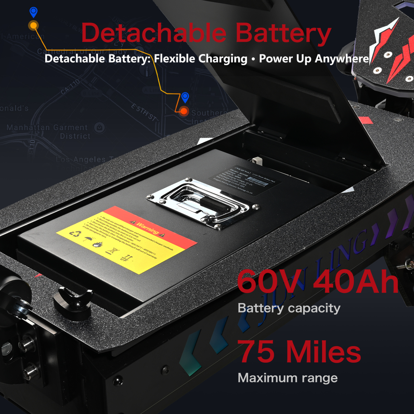 JL86 10000W Dual Motor Off-Road E-Scooter