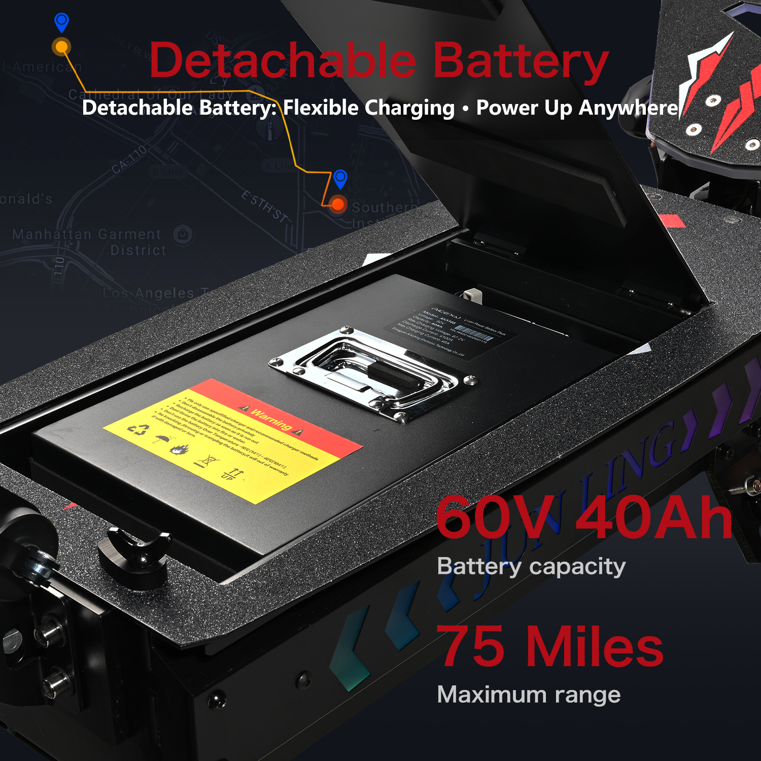 JL86 10000W Dual Motor Off-Road E-Scooter