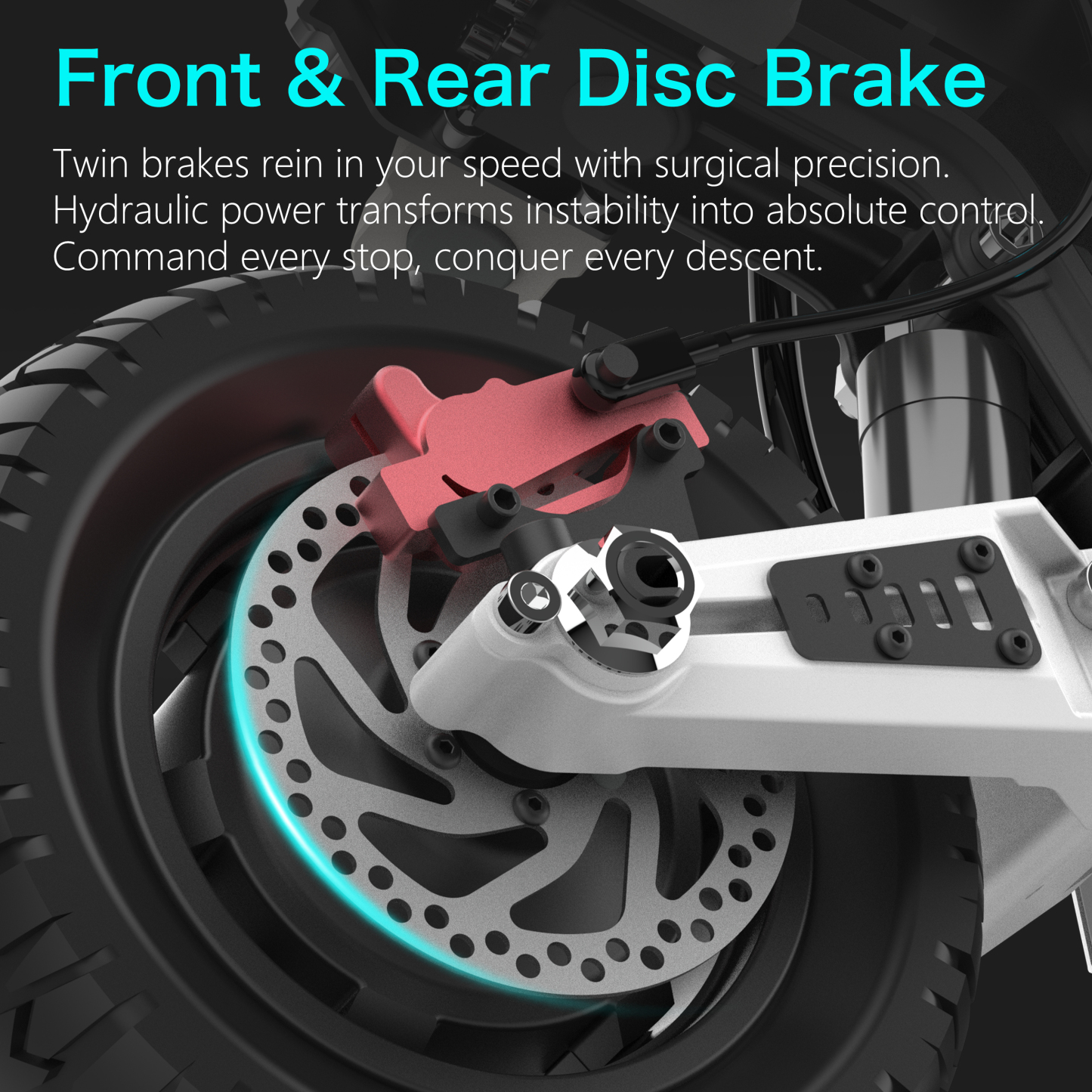 Reddydy GD83 Electric Scooter,50MPH High Speed & 60 Miles Range,Dual Motor, 60V 30Ah Battery