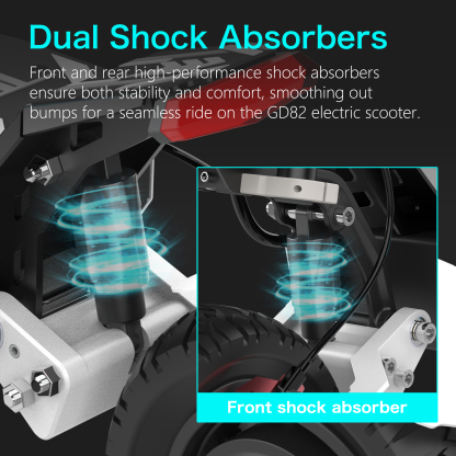 Reddydy GD83 Electric Scooter,50MPH High Speed & 60 Miles Range,Dual Motor, 60V 30Ah Battery