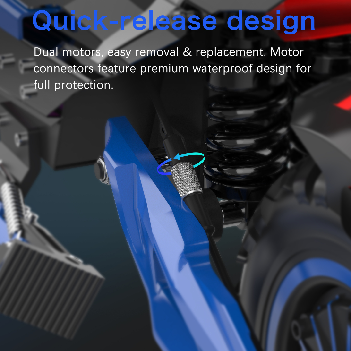 Reddydy JL80 Off-Road Electric Scooter 6000W Dual Motor Up to 50 miles of range 12-Inch Tires