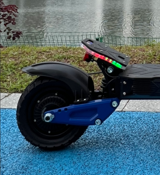 RD2 Blue Rear Triangle Panel — Left Rear