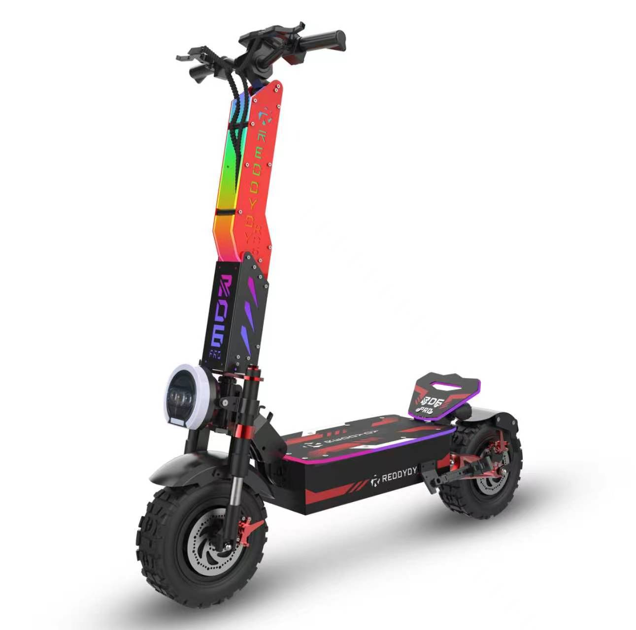 RD6 10000W Dual Motor Off-Road Electric Scooter Up to 75 miles of range 13 Inch Tires