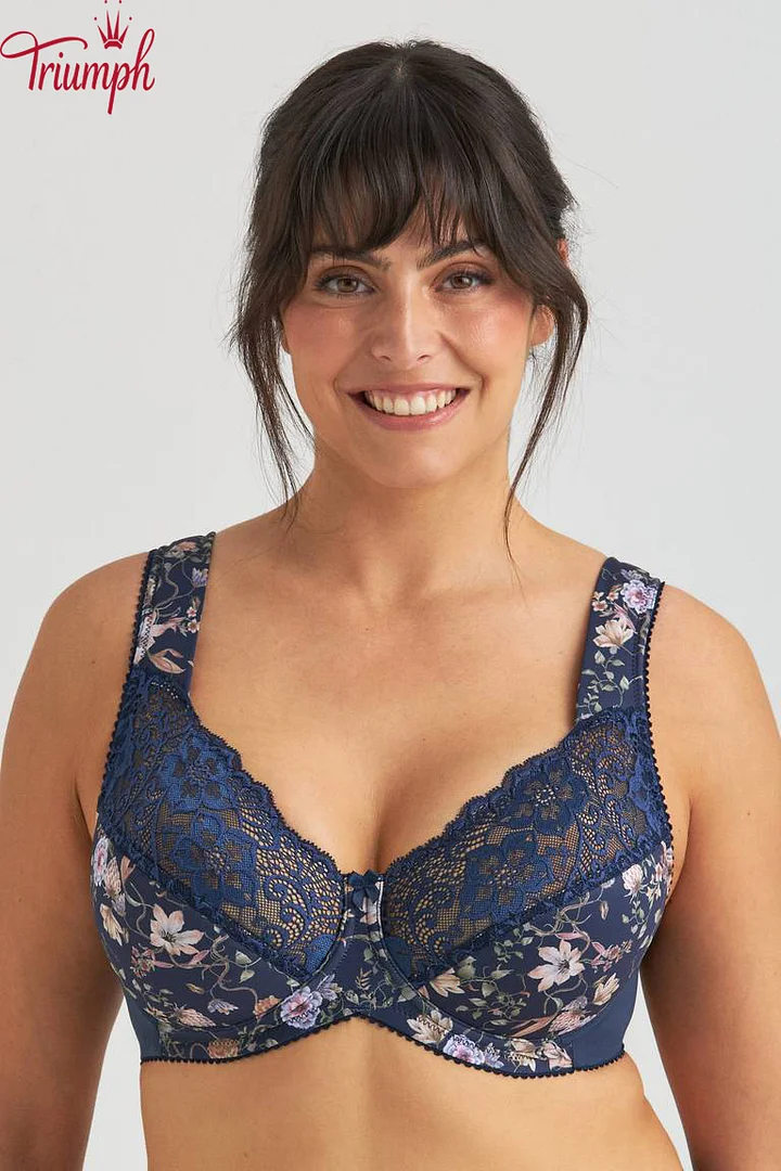 Triumph® – 50% taniej 🌸 (Zestaw 4 sztuk) [Kup 1, a 3 otrzymasz gratis] Wygodny i przewiewny biustonosz plus-size