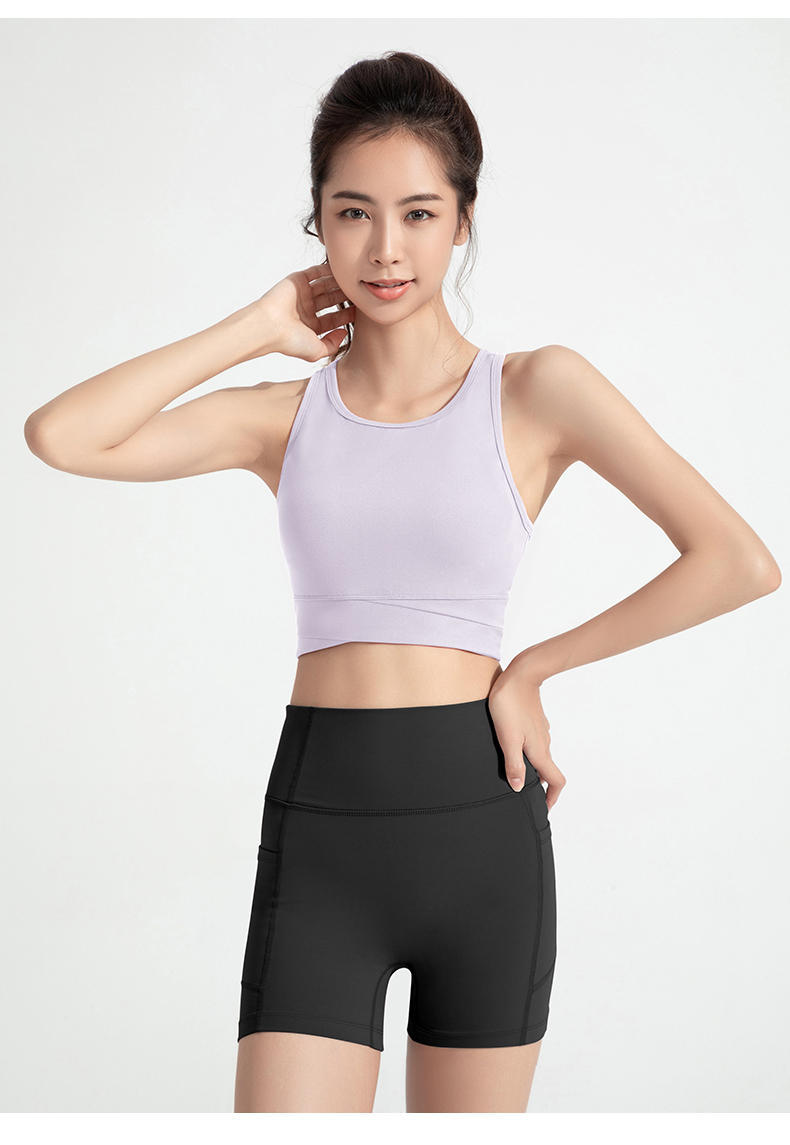 Women's Yellow Crop Tank Top & Gray High - Waisted Shorts Set - Activewear for Yoga, Fitness