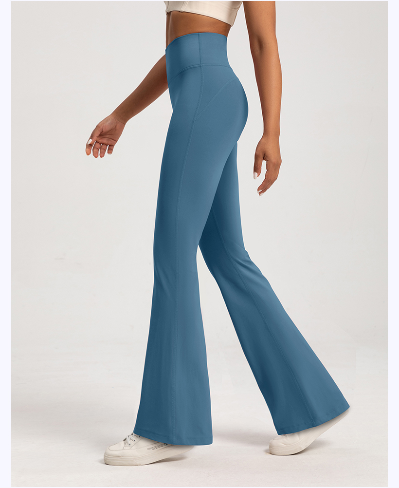 Women's High - Waisted Pink Flare Yoga Pants, Tummy - Control Bootcut Leggings