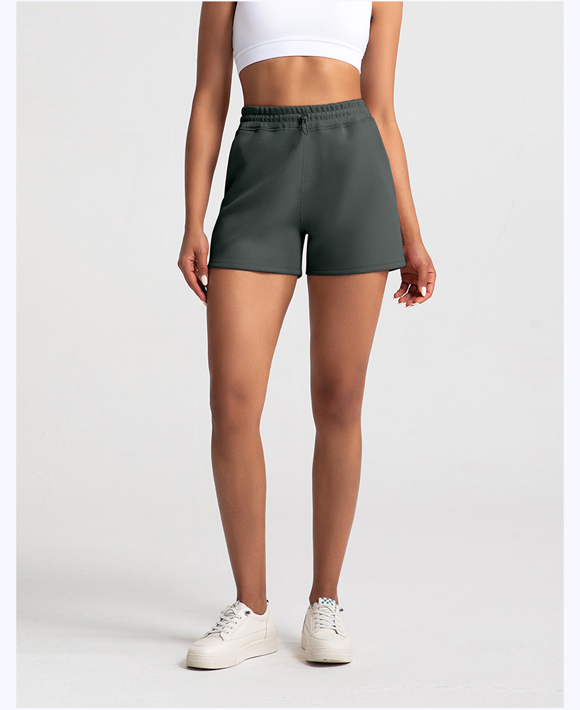 Women's Pink High - Waisted Drawstring Athletic Shorts, Casual & Workout