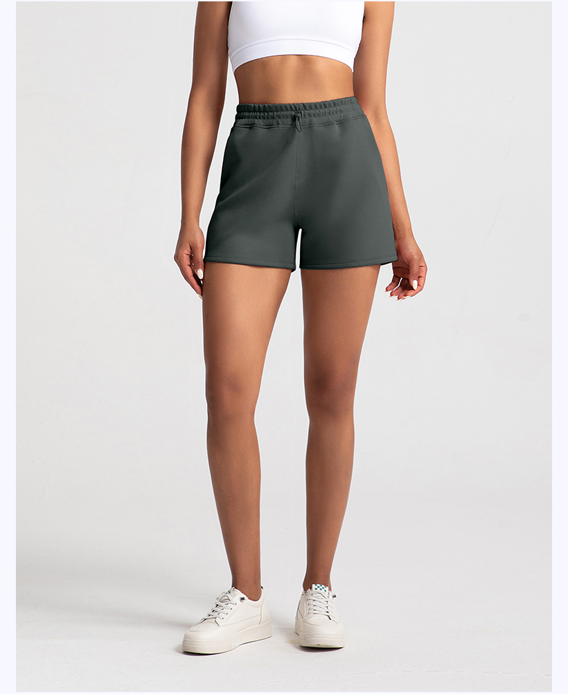 Women's Pink High - Waisted Drawstring Athletic Shorts, Casual & Workout