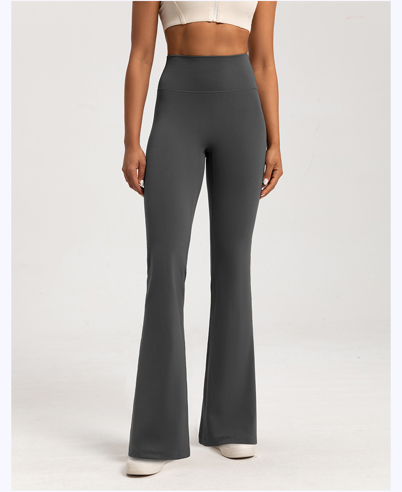 Women's High - Waisted Pink Flare Yoga Pants, Tummy - Control Bootcut Leggings