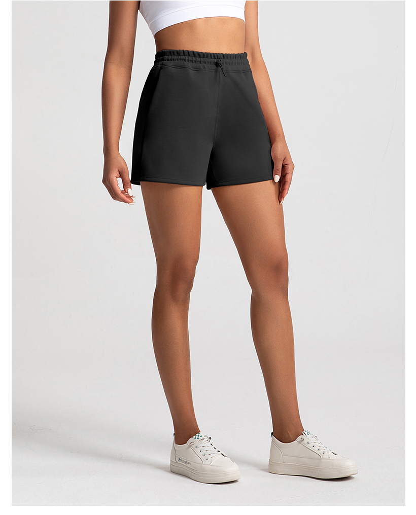 Women's Pink High - Waisted Drawstring Athletic Shorts, Casual & Workout