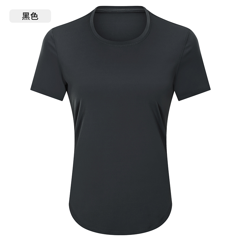 Women's Short Sleeve Crew Neck Workout Shirt, Lightweight & Breathable Yoga Top for Gym, Running & Casual Wear
