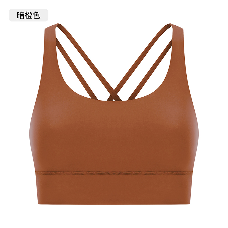 Women's Purple Racerback Sports Bra, High - Support Yoga Bra Top for Workout and Fitness