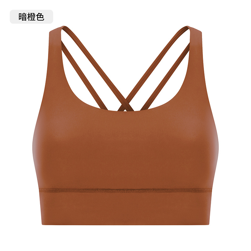 Women's Purple Racerback Sports Bra, High - Support Yoga Bra Top for Workout and Fitness