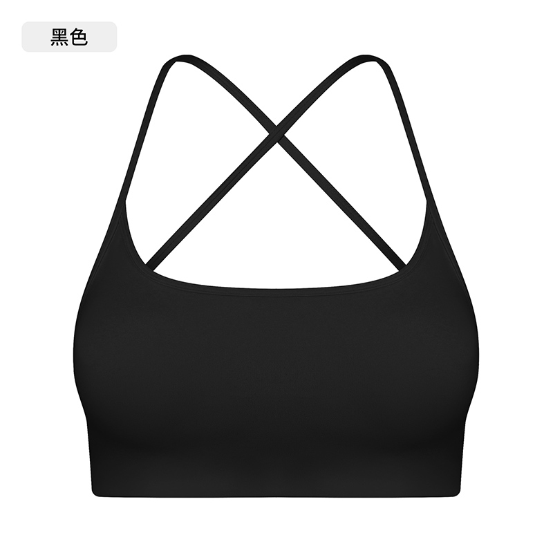 Women's Purple Strappy Sports Bra, Racerback Yoga Bra Top for Workout & Fitness