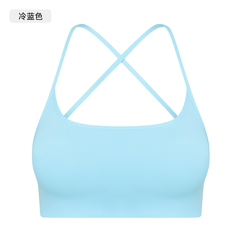 Women's Purple Strappy Sports Bra, Racerback Yoga Bra Top for Workout & Fitness