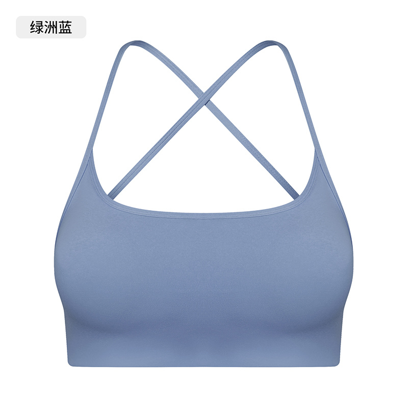 Women's Purple Strappy Sports Bra, Racerback Yoga Bra Top for Workout & Fitness