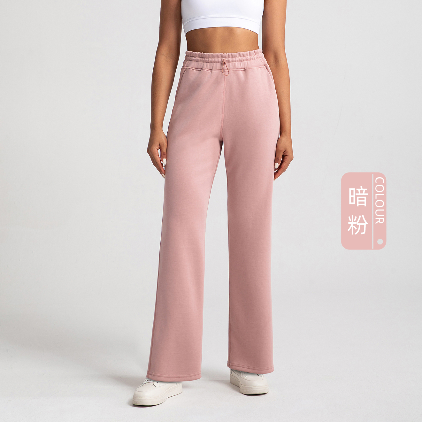 Women's Wide - Leg Yoga Pants with Elastic Waistband, Comfy Lounge & W