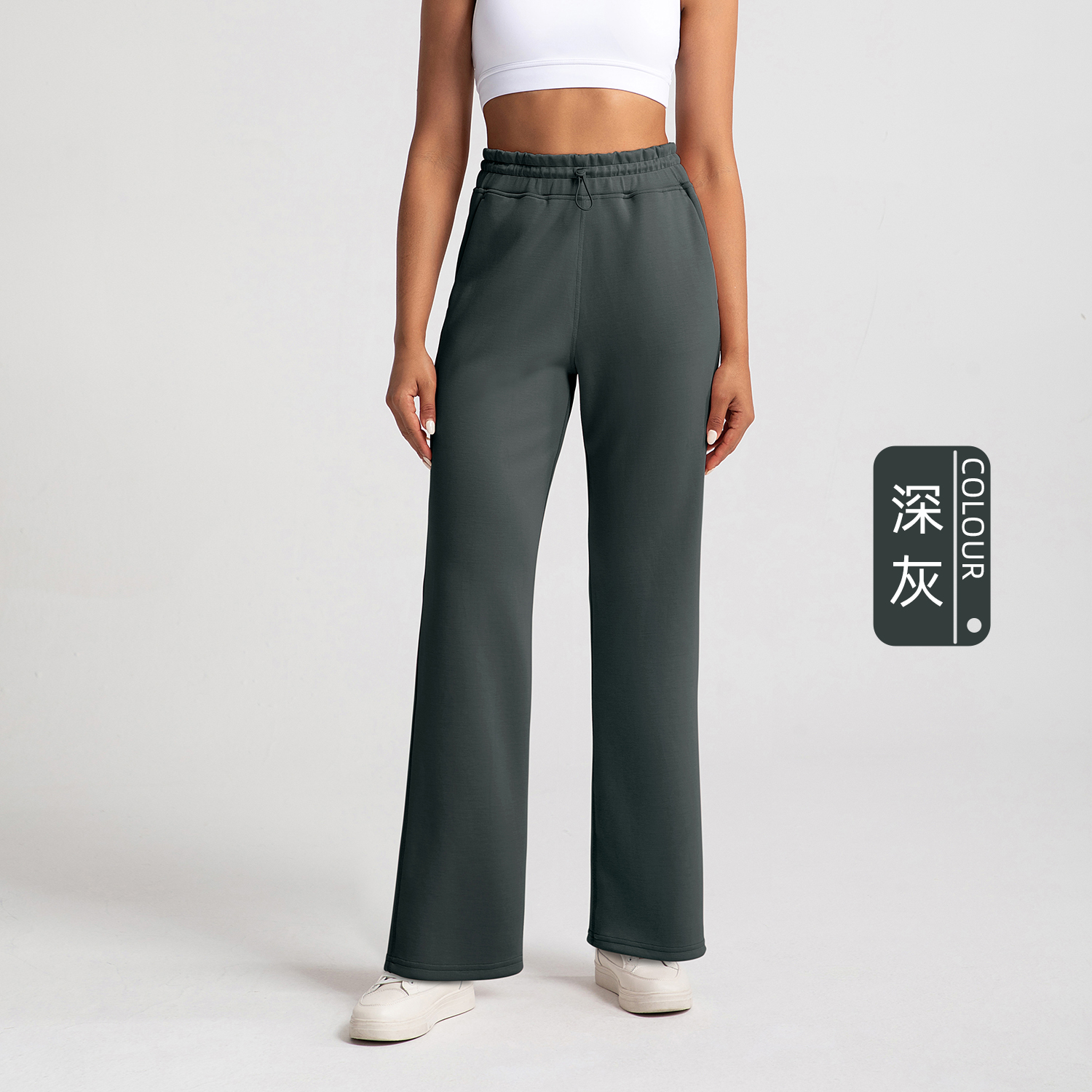 Women's Wide - Leg Yoga Pants with Elastic Waistband, Comfy Lounge & Workout Trousers