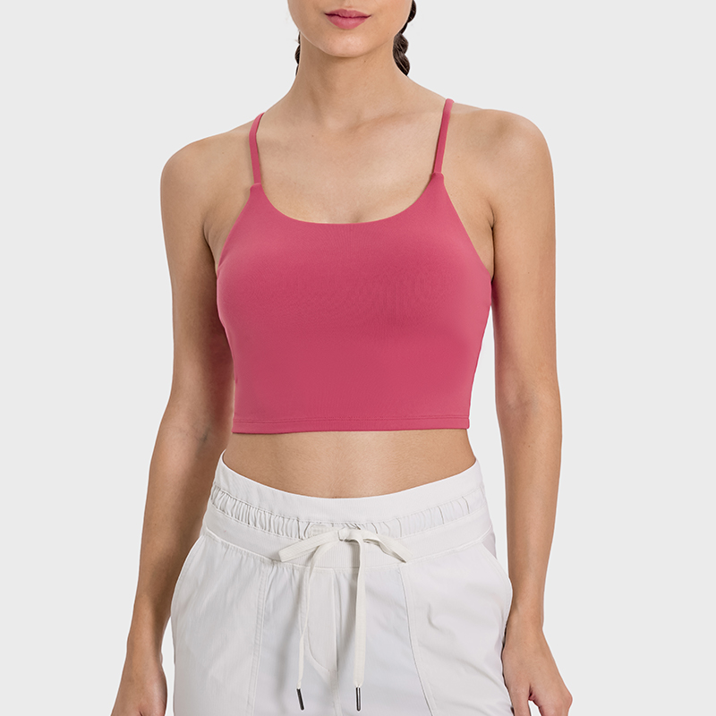 Orange Activewear Set for Women - Crop Tank Top and Pleated Skirt, Ideal for Tennis, Golf, and Everyday Wear