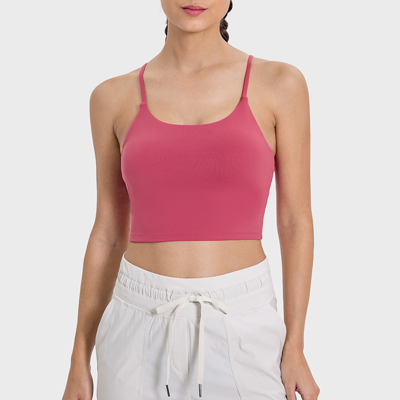 Orange Activewear Set for Women - Crop Tank Top and Pleated Skirt, Ideal for Tennis, Golf, and Everyday Wear