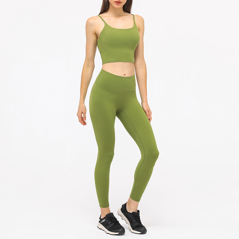 Orange Activewear Set for Women - Crop Tank Top and Pleated Skirt, Ideal for Tennis, Golf, and Everyday Wear