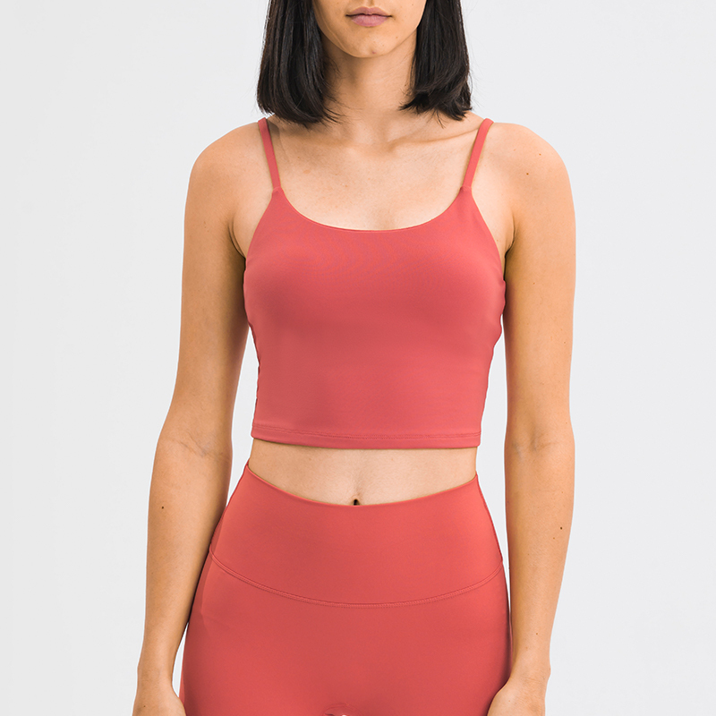 Orange Activewear Set for Women - Crop Tank Top and Pleated Skirt, Ideal for Tennis, Golf, and Everyday Wear