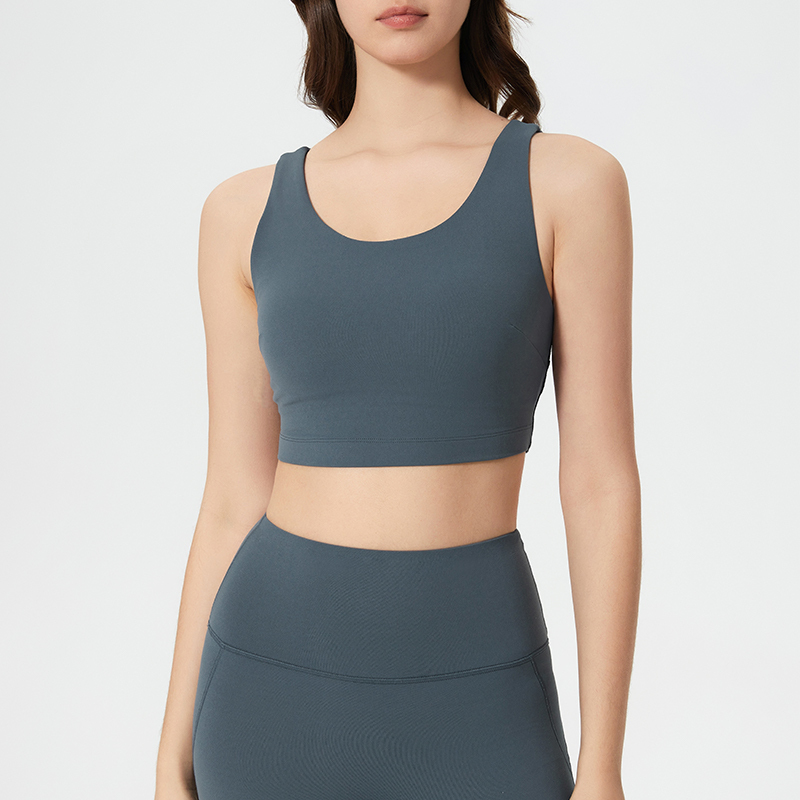 Women's Blue Sports Bra and High - Waisted Leggings Set, Yoga & Workout Outfit