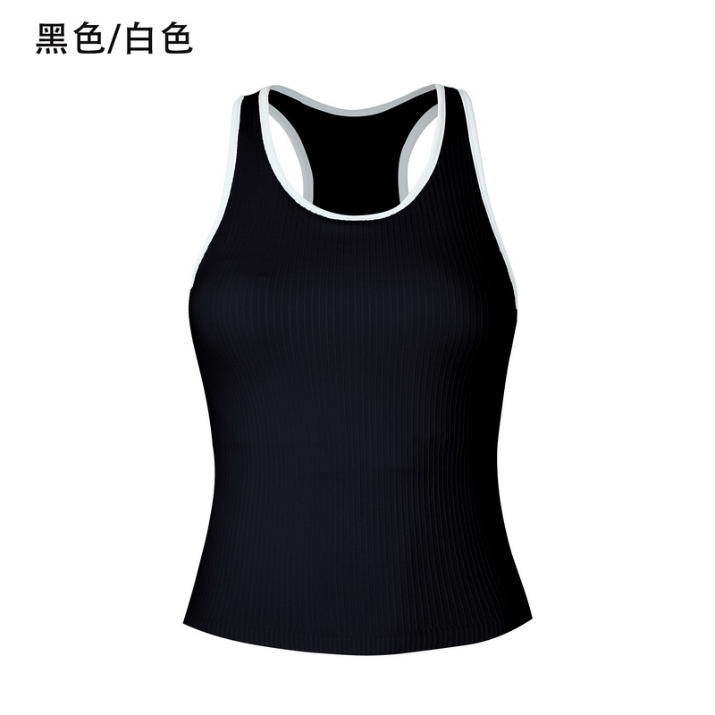 Women's Ribbed Racerback Crop Tank Top - Light Blue Sleeveless Slim Fit Athletic Workout Shirt